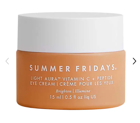 Summer Fridays: Light Aura Vitamin C + Peptide Eye Cream -PREVENTA-